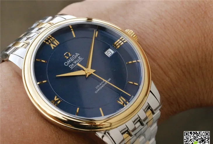 Omega De Ville 424.20.37.20.03.001 TW Factory 1:1 Best Edition Replica Watch Blue Dial